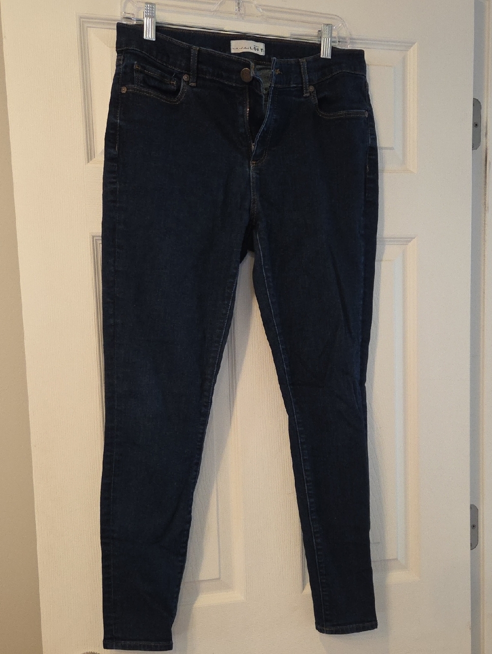 LOFT Dark Indigo Skinny Jeans